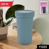 Apex Double Wall Inner Steel Travel Glass (500ml) Approx (1 Pc  Mix Color)